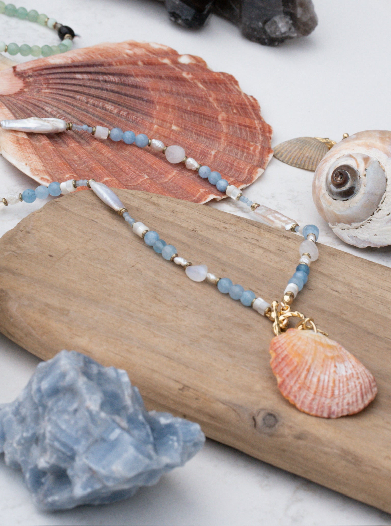 Sunset Shell Necklace