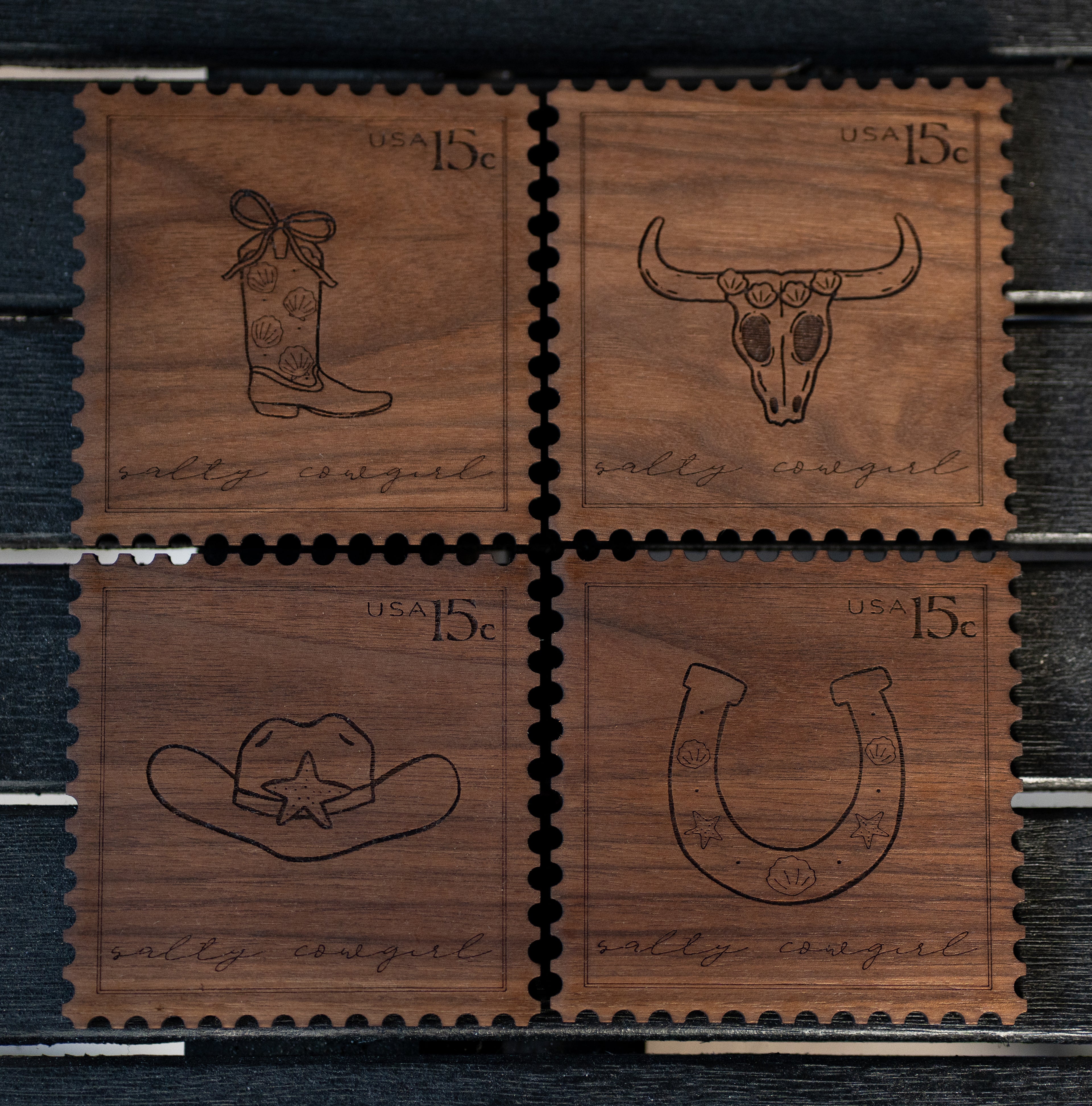 Salty Cowgirl Stamp Collection
