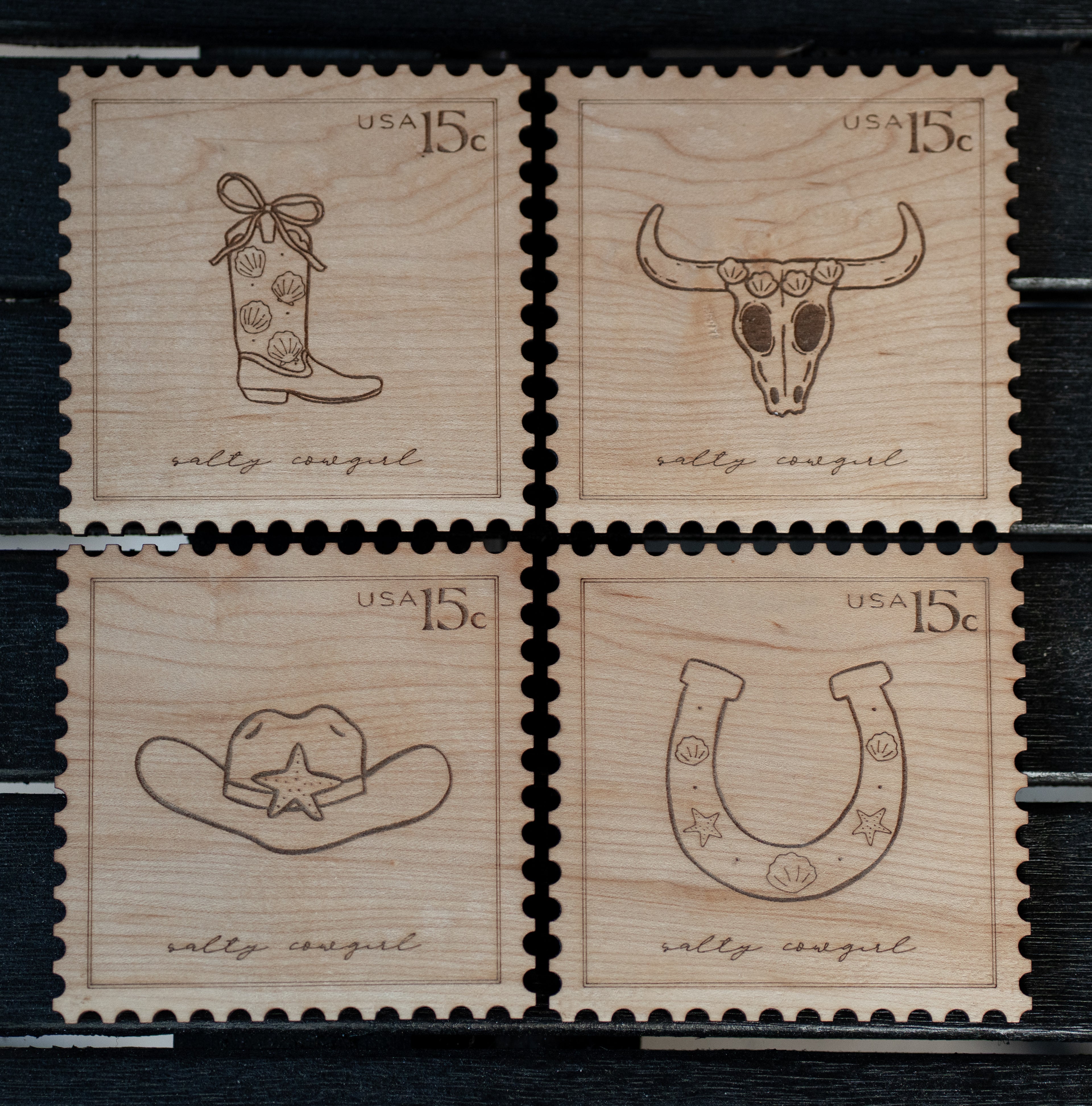Salty Cowgirl Stamp Collection