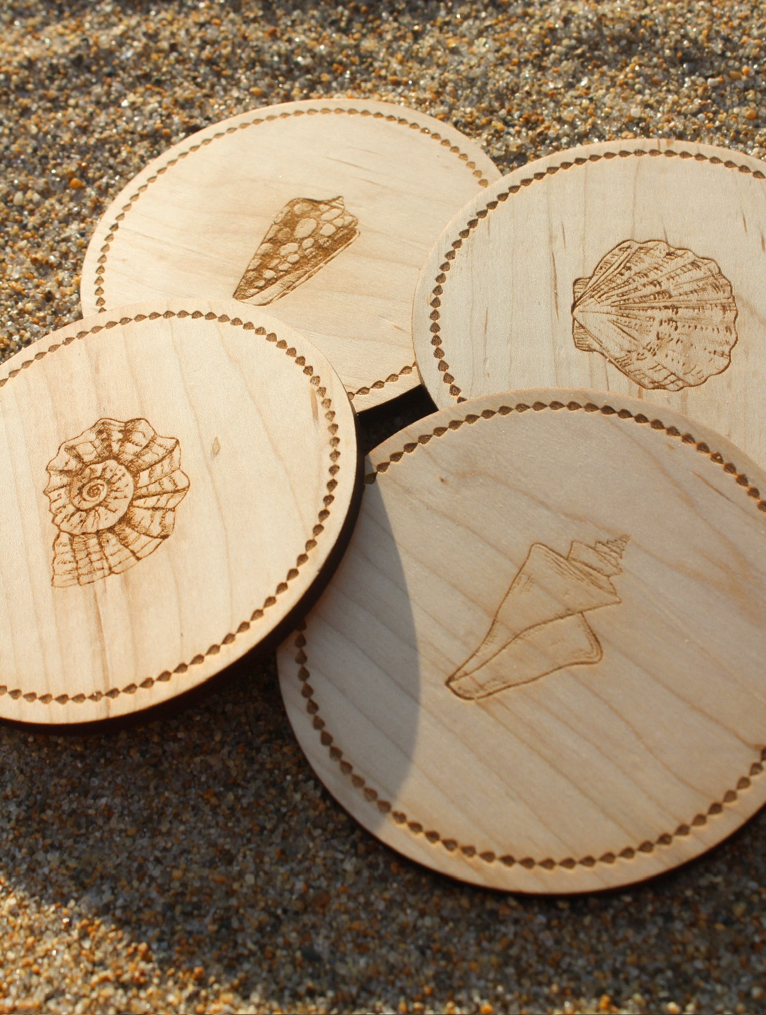 Round Shell Coasters